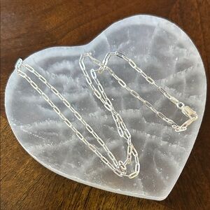 Made in Italy paper clip chain 18 inches